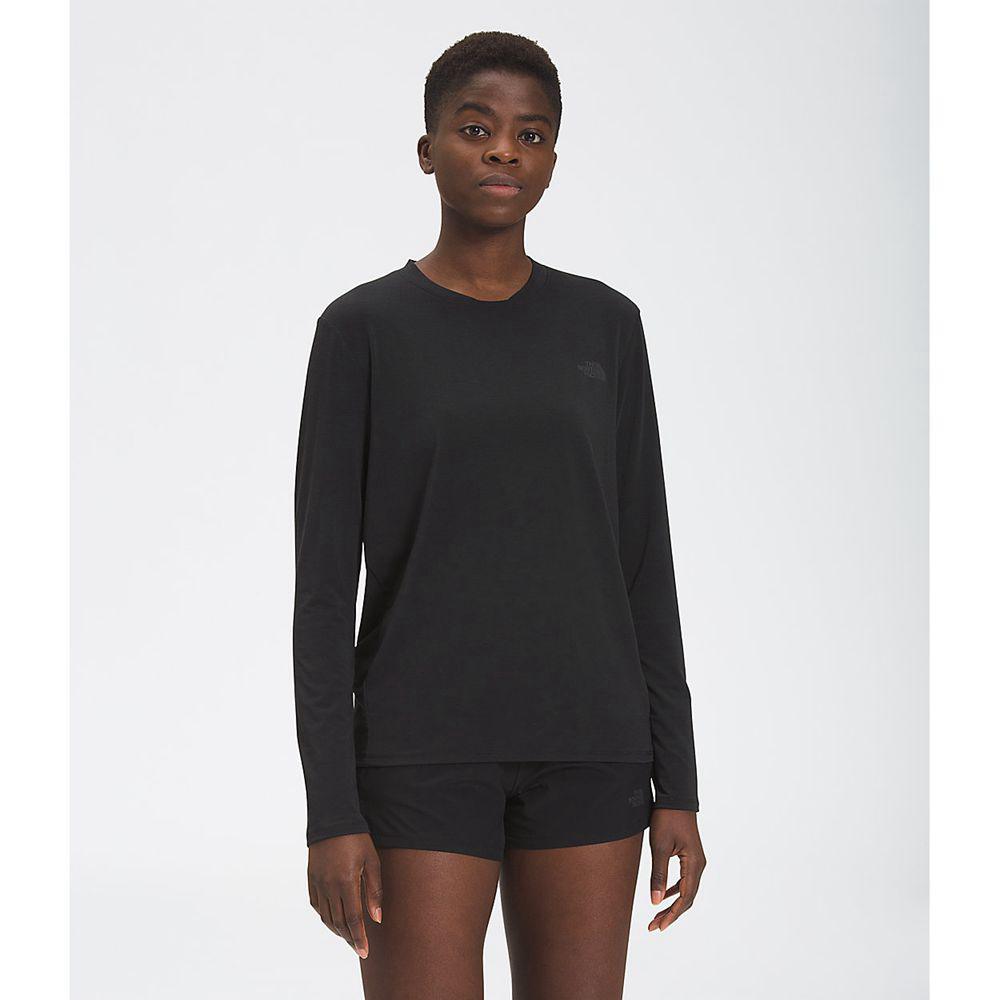 The North Face Wander Γυναικεια Μπλούζα Με Μακρύ Μανίκι - Μαυρα (IGNK17428)